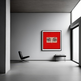 DIGITAL PAINTING - AUGEN Grafik auf Leinwand