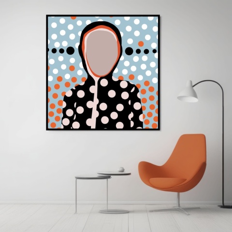 DIGITAL PAINTING -ON POINT graphic on canvas