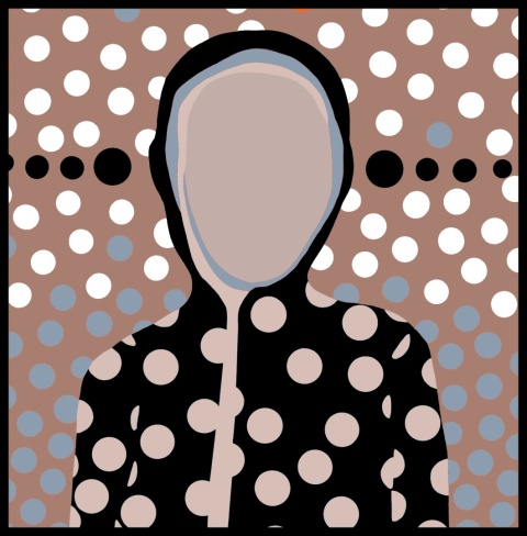 DIGITAL PAINTING -ON POINT graphic on canvas