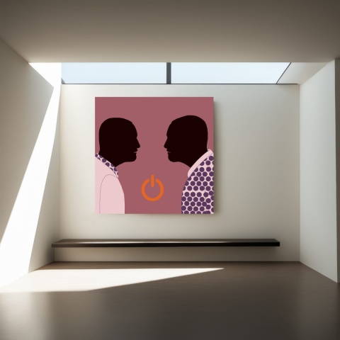 DIGITAL PAINTING - SILENCE grafika na płótnie