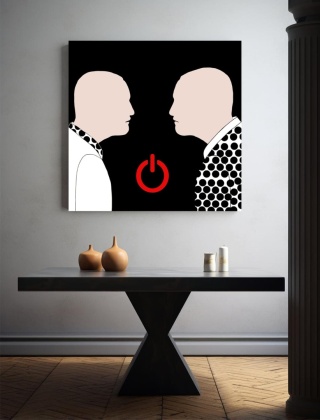 DIGITAL PAINTING -SILENCE Grafik auf Leinwand