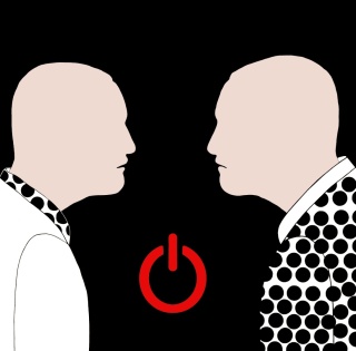 DIGITAL PAINTING -SILENCE Grafik auf Leinwand