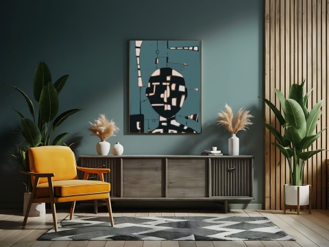 DIGITAL PAINTING - THINKS grafika na płótnie