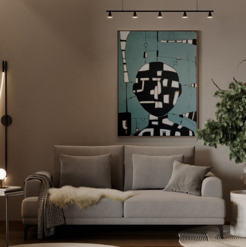 DIGITAL PAINTING - THINKS grafika na płótnie