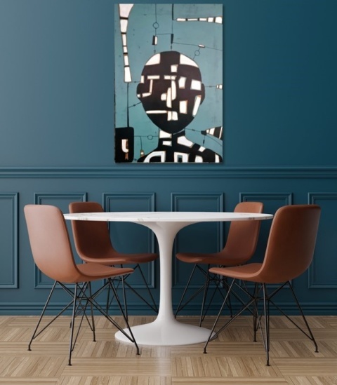 DIGITAL PAINTING - THINKS grafika na płótnie