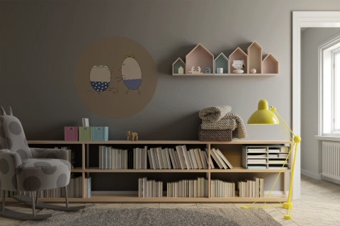 Wall decoration - Mural DOTS -Mr. Egg Had an Accident