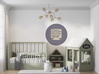 Dekoracja ścienna - Mural DOTS - Pan Jajko w Telewizorze