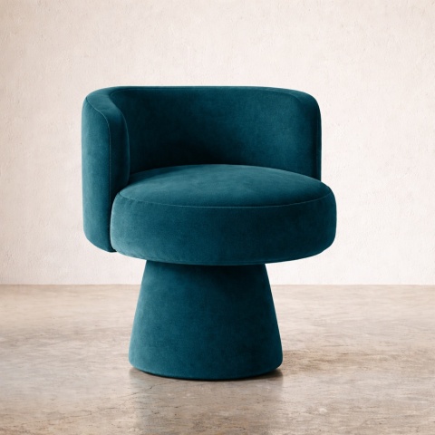Drehsessel aus Samt