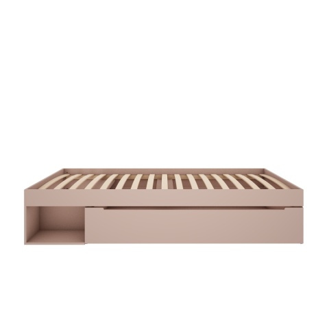 ROSA - łóżko 90 x 200 z szufladą róż