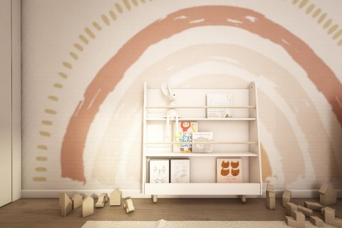 Regał biblioteczka bookworm biały