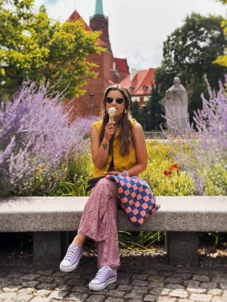 Mr.m Pixel Tasche marineblau - Ohren Naturleder