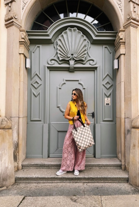 Torba Mr.m Pixel khaki- uszy skóra naturalna