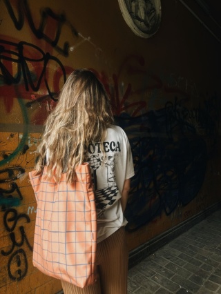 Mr.m Pop Tasche orange - Ohren Naturleder