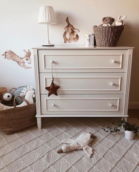 BIANKA chest of drawers, off-white