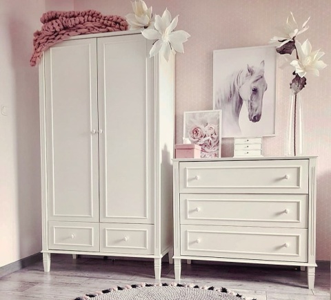 BIANKA chest of drawers, off-white