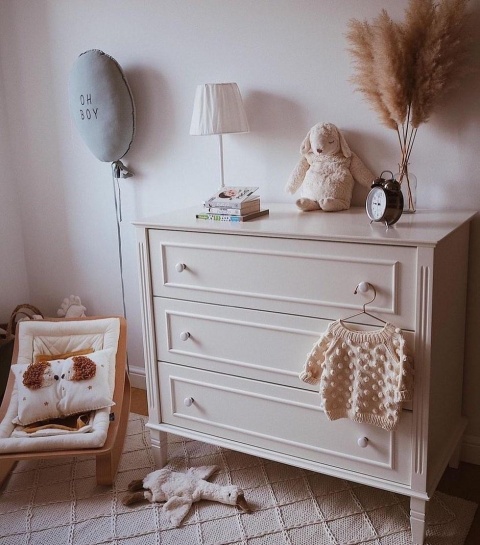 BIANKA chest of drawers, off-white
