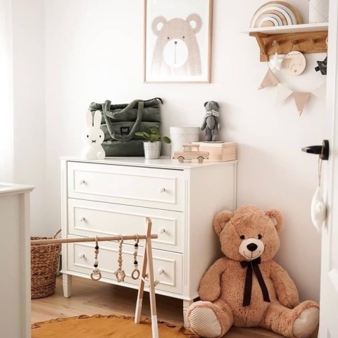 BIANKA chest of drawers, off-white