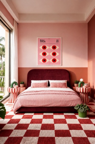 Plum 5 Upholstered bed