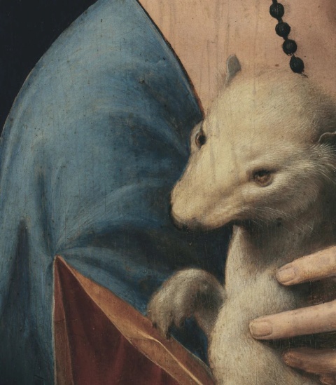 Lady with an Ermine wallpaper by Wallcolors
