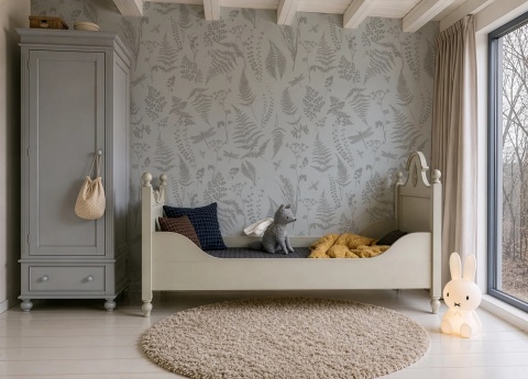 Tapeta Woodland Whisper Taupe od Wallcolors