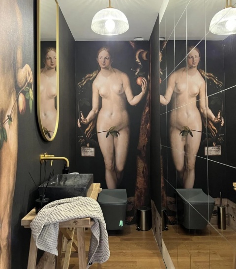 Tapeta Adam and Eva od Wallcolors