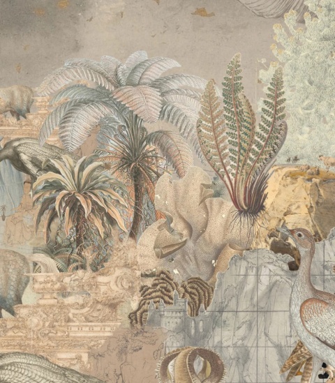 Tapeta Kingdom of All Creatures Sepia od Wallcolors