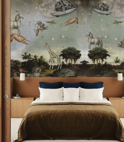 Stardust safari Tapete von Wallcolors