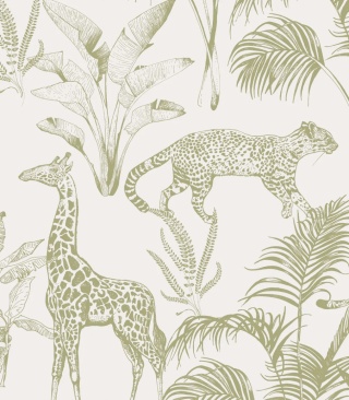 Tapeta Safari Green od Wallcolors