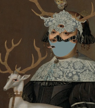 Lady of the Stag wallpaper by Wallcolors