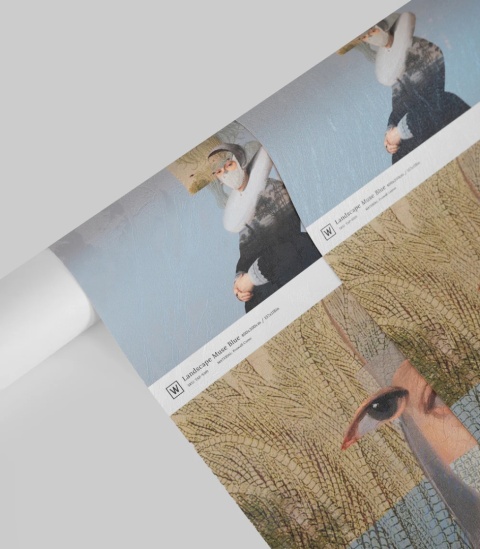 Tapeta Landscape Muse Blue od Wallcolors