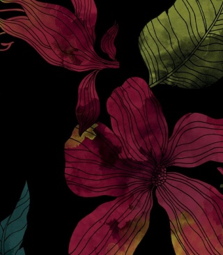 Lilies wallpaper by Wallcolors