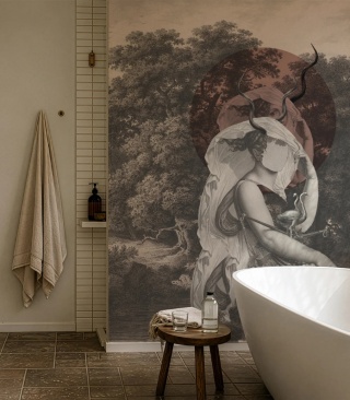 Tapeta Silent Goddess Terracota od Wallcolors