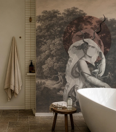 Tapeta Silent Goddess Terracota od Wallcolors