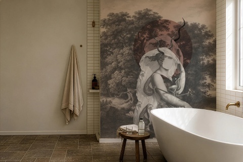 Tapeta Silent Goddess Terracota od Wallcolors