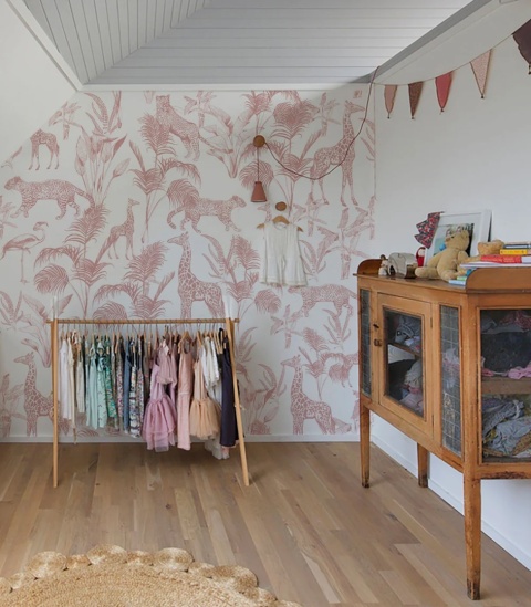 Tapeta Safari Pink od Wallcolors