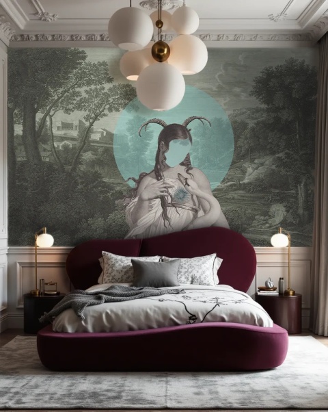 Tapeta Zodiac Muse od Wallcolors