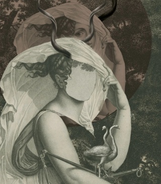 Silent Goddess Green wallpaper by Wallcolors