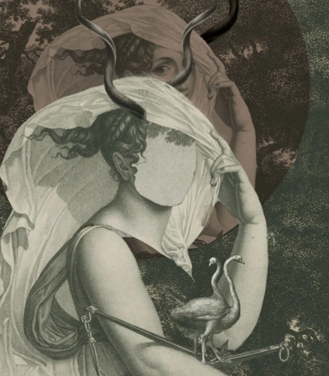 Tapeta Silent Goddess Green od Wallcolors