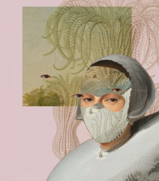 Landscape Muse Pink wallpaper by Wallcolors