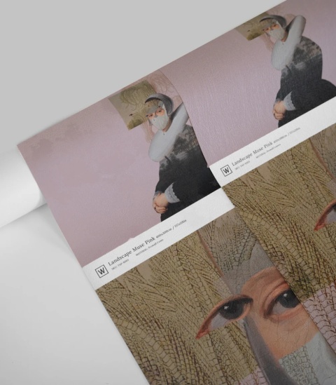 Tapeta Landscape Muse Pink od Wallcolors