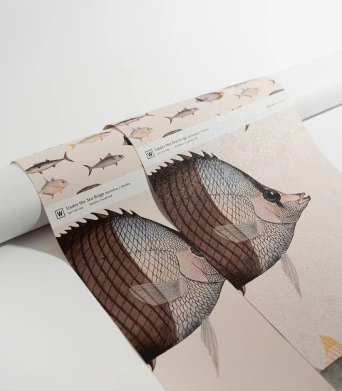 Tapeta Under The Sea Beige od Wallcolors