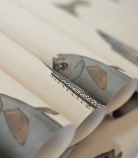 Tapeta Under The Sea Beige od Wallcolors