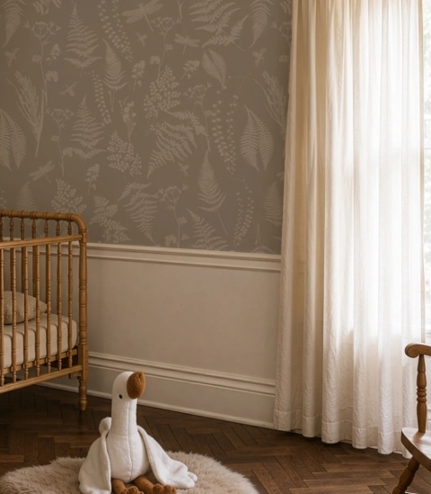 Tapeta Woodland Whisper Beige od Wallcolors