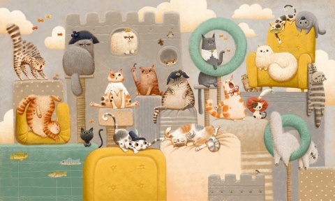 Tapeta ścienna Kitty Kitty od Wonderwall Studio Art. 35 0846 01