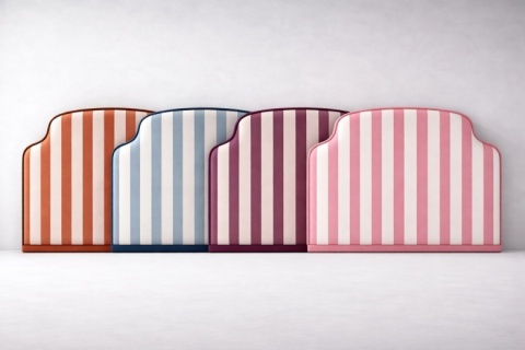 Łóżko tapicerowane NO.1 REVIVE Stripes