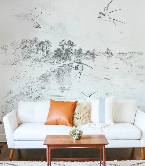 Tapeta Swallow od Wallcolors