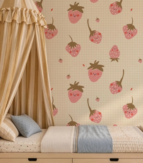 Tapeta Strawberries od Wallcolors
