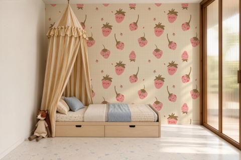 Tapeta Strawberries od Wallcolors