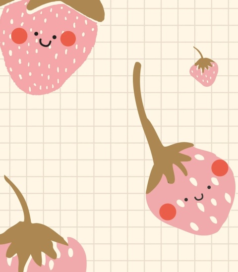 Tapeta Strawberries od Wallcolors