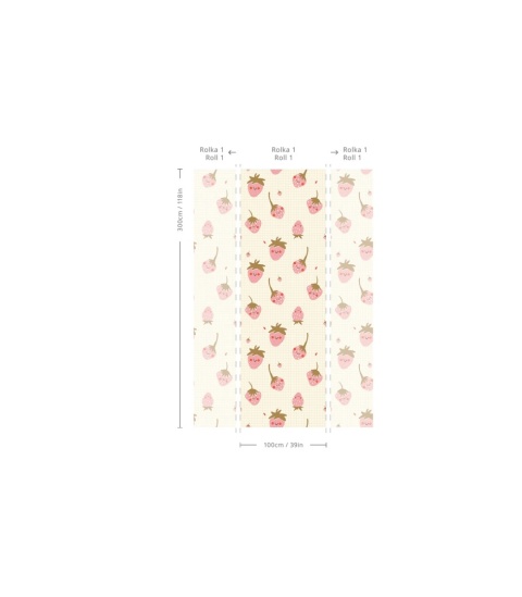 Tapeta Strawberries od Wallcolors